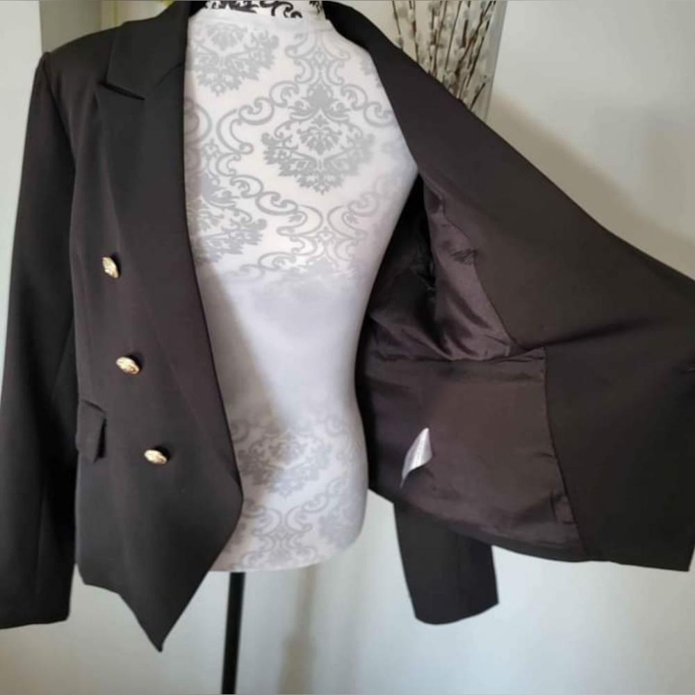 A.Z.I NEW YORK Valentine Sequined Heart Blazer NEW Women’s Sz Lrg - Picture 7 of 9